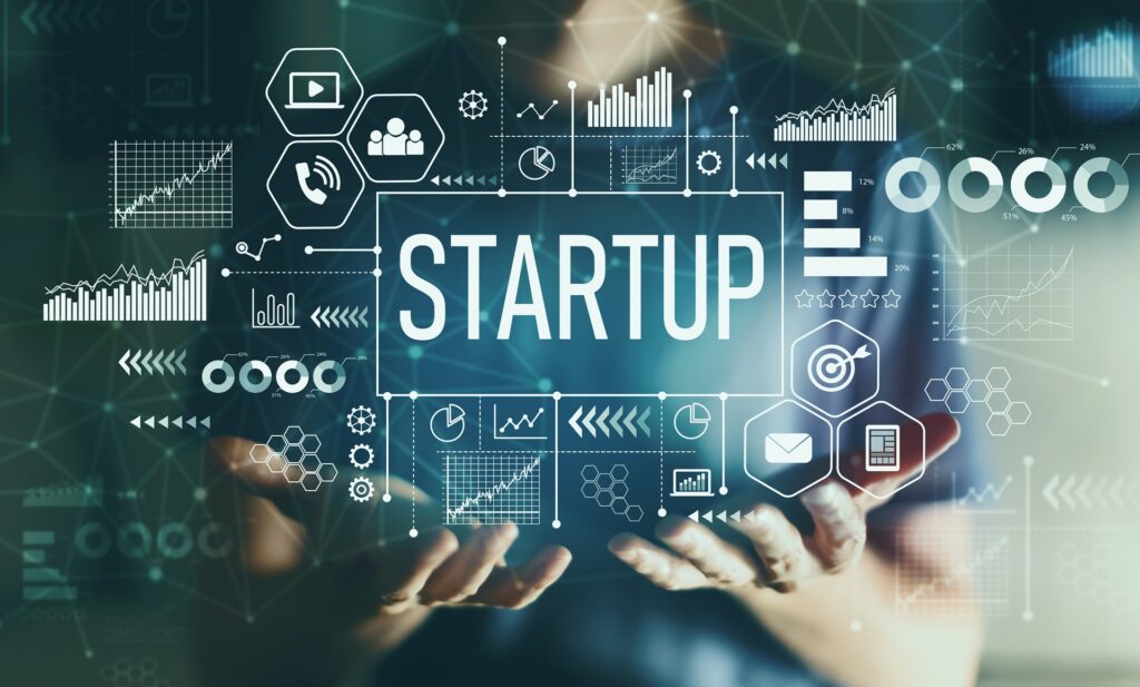 Technologische Darstellung eines Startups | Gehaltsabrechnung online